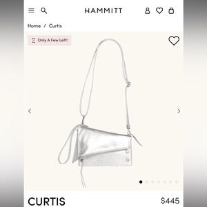 Hammitt Curtis Taupe Leather Crossbody/Clutch Bag